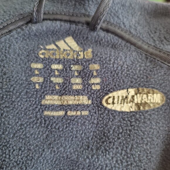 Men's Adidas Notre Dame full Zip Fleece  Clima warm Large - Picture 3 of 13